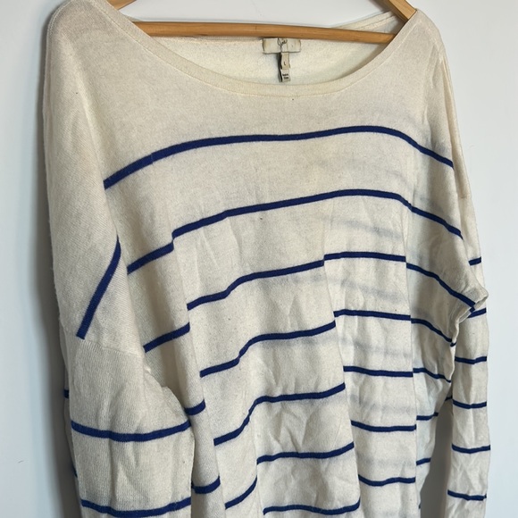 Joie cream sweater with thin blue stripes - Picture 2 of 5